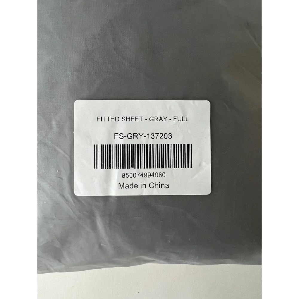 The Grounding Co Full Size Fitted Sheet Gray Earthing Conductive FS-GRY-137203